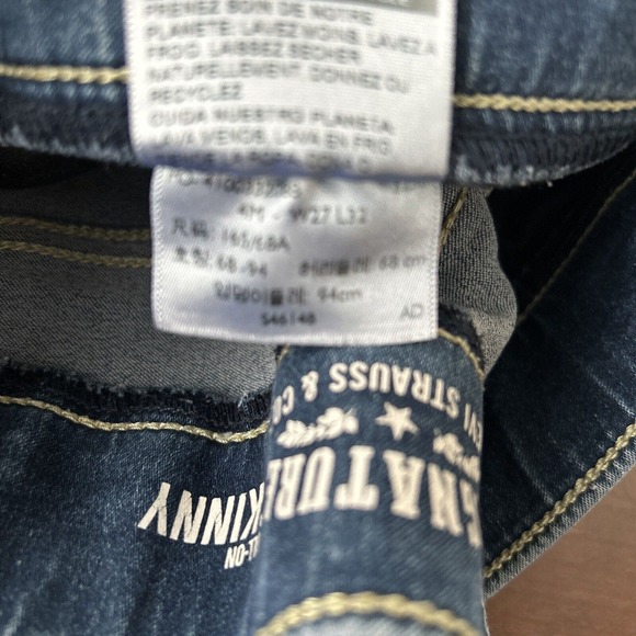 Signature Levi Strauss Women's Totally Shaping Pull-on Skinny Jeans Sz 4M 28x30 - Picture 5 of 9
